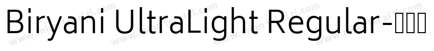 Biryani UltraLight Regular字体转换